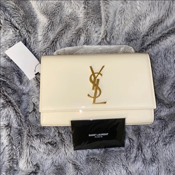 Yves Saint Laurent Handbags - **SOLD** YSL cream white leather crossbody